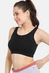 Zelocity Easy Movement Sports Bra With Removable Padding - Tap Shoe — thumbnail 3